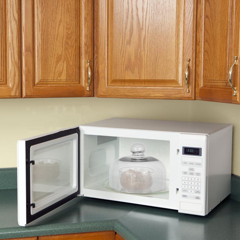 Glass Microwave Splatter Cover 16cm Vented High Temperature Resistant Lid Food Protector Microwave Plate Cover Transparent