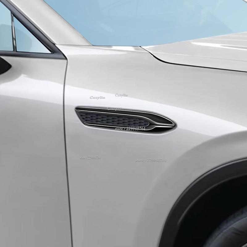 For Mazda CX60 -2024 For cx-80 CX80 2024-2025 Car Shark Gill Fender Side Air Flow Outlet Vent Sticker Trim Decal Car Styling