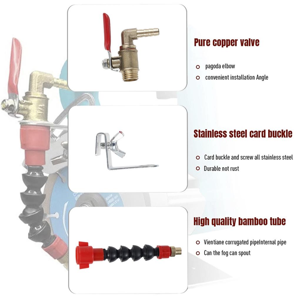 Dust Remover Water Sprayer for Cuttin Angle Grinder Dust Collector Water Sprayer Coolant Mist Nozzle with Hose