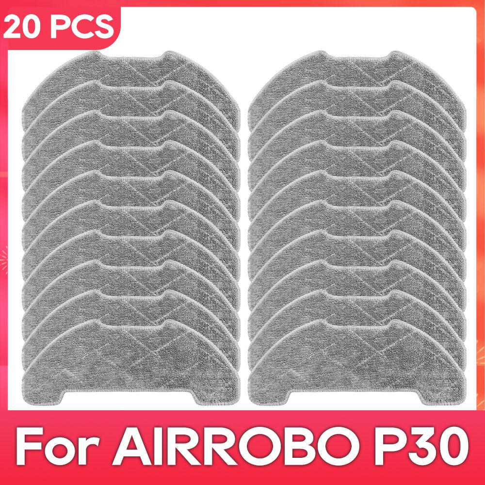 Compatible with AIRROBO P30 Parts Accessories Robot Vacuum Cleaner Main Side Brush Filter Mop