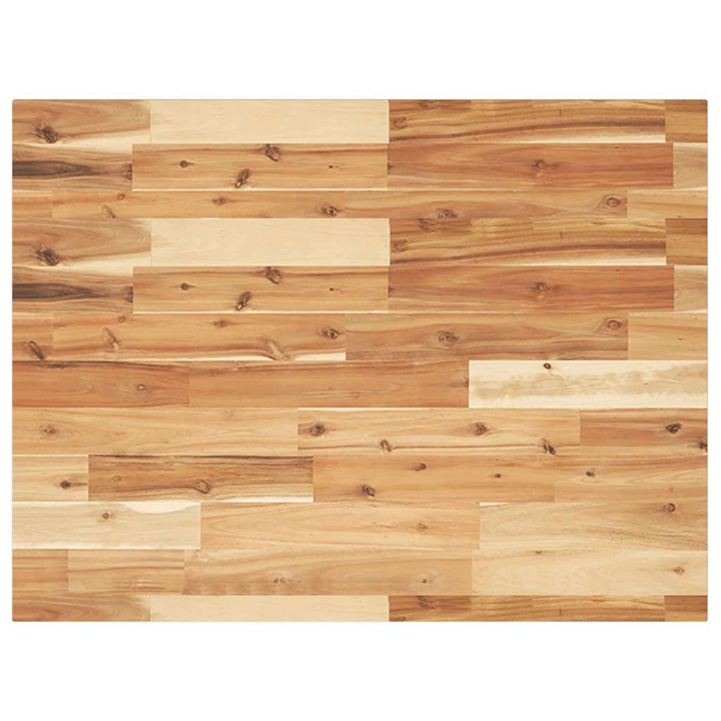 Vidaxl Tabletop, Rectangular, 80X60X2 Cm, Solid Acacia Wood