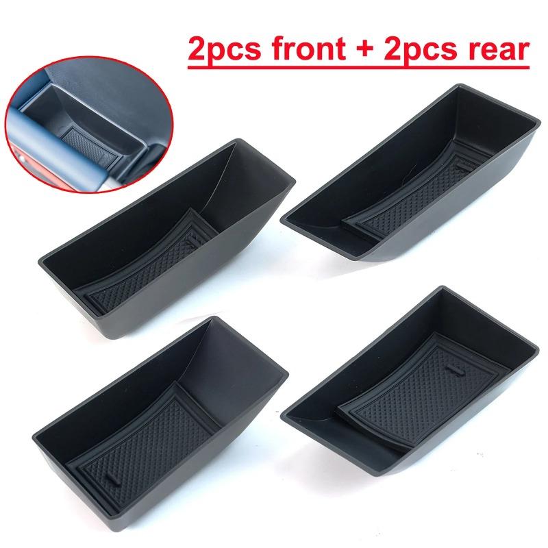 Car Front Rear Door Side Organizer Tray Storage Box For BYD Atto 3 Yuan Plus 2022 2023 2024 Car Interior Accessories