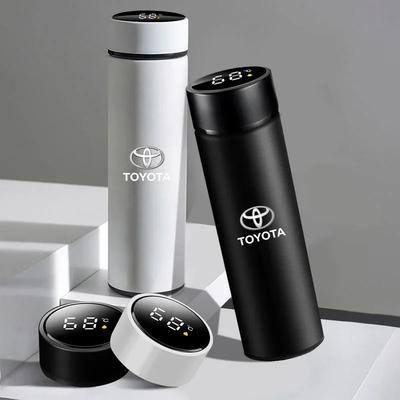 500ml Smart Thermo Mug Filter Coffee Drink Flask Temperature Display Accessories For TRD Corolla Rav4 Auris Camry Yaris