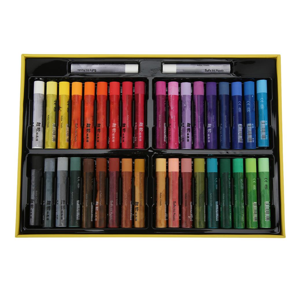 Oil Pastels Write Smoothly Bright Colors Waterproof Clean Easily 36 Colors Pastels Art Supplies for Graffiti Painting