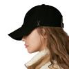 Silver Stud Over Fit Ball Cap Black [VARZAR]