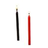 12-Color Smokeless Emergency Candles - Red & White for Candlelight Dinners, Long Rod Design, Household Use