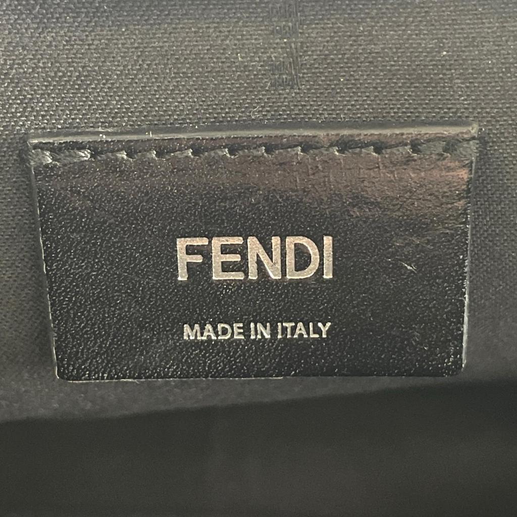 Fendi Diagonal Camera Case 7M0286 Shoulder Bag Black Mens Used