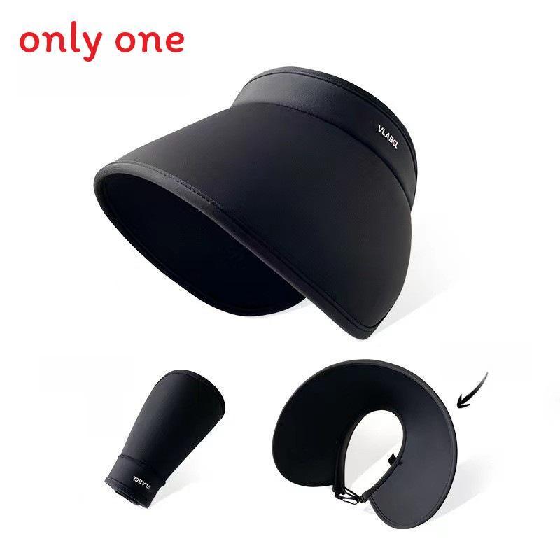 Summer Uv Sun Hat With Oversized Brim Ice Silk Material For Casual And Fashion Use