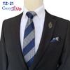 Conjunto de gravata de duas peças com flores para homens, listra, gravata, lenço de mão, paisley, xadrez, gravata