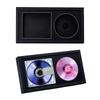 2 pièces Panneau Artificiel Plastique Présentoirs CD Cadre Photo Supports Suspendus pour CD Rectangulaire Noir 33,6x17,7x4,5cm Diamètre Intérieur: 31x15.2cm