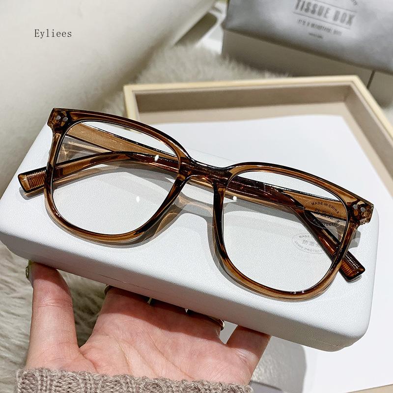 

Unisex Transparent Prescription Eyeglasses Trend Optical Spectacles Vision Care Eyewear Anti-Blue Light Myopia Glasses 0 to -4.0 0