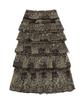 Penfield Vintage Bohemian Tiered Skirt Black_Fs1Ws12F