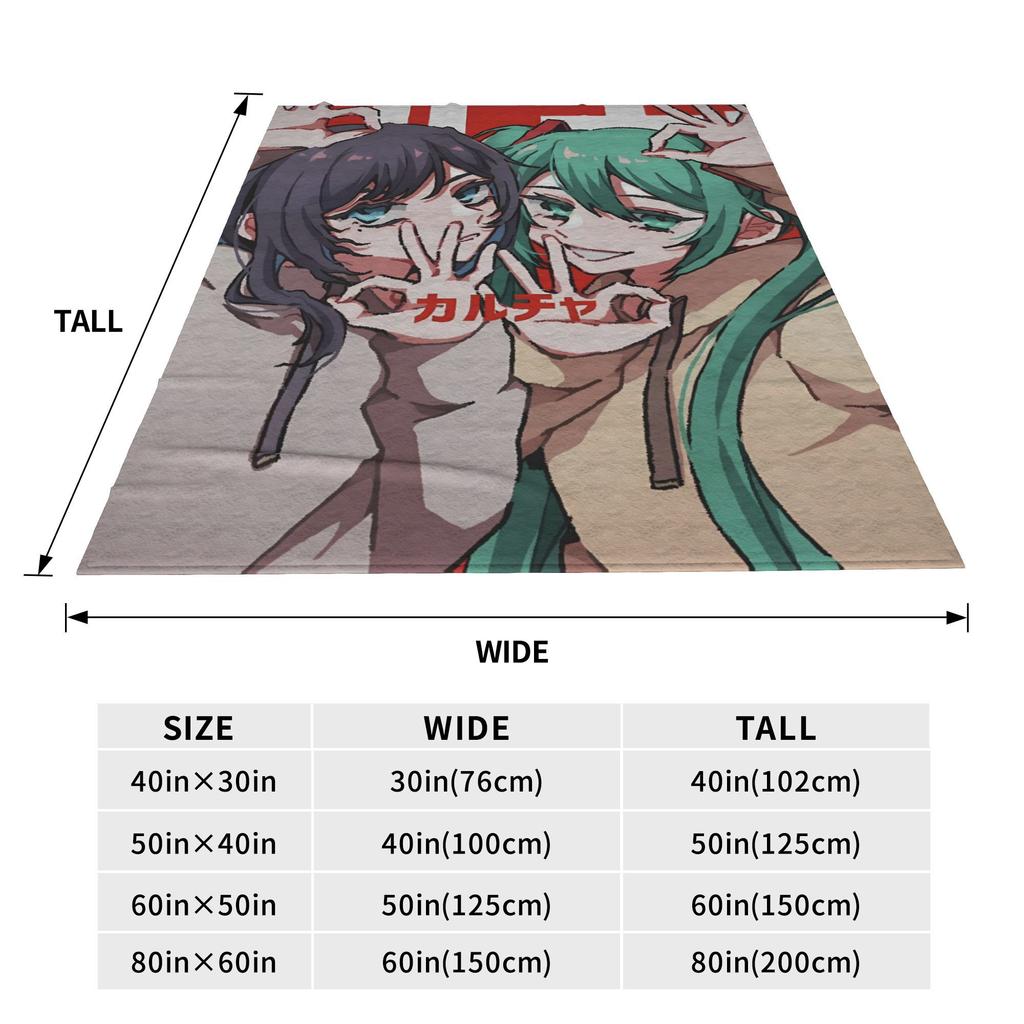 Ado WORLD TOUR Hibana Blanket Winter Soft Durable Throw Blanket for Boy Girl Couch Bed Graphic Bedspread Sofa Bed Cover