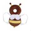 Baby Head Protector with Chest Strap Cute Wear Pad for Kids Home Living Room Yellow and Flannel