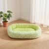 Calming Dog Bed Floral Orthopedic Cat Bed Breathable Washable Cozy Pet Bed for Small Medium Dogs And Cats