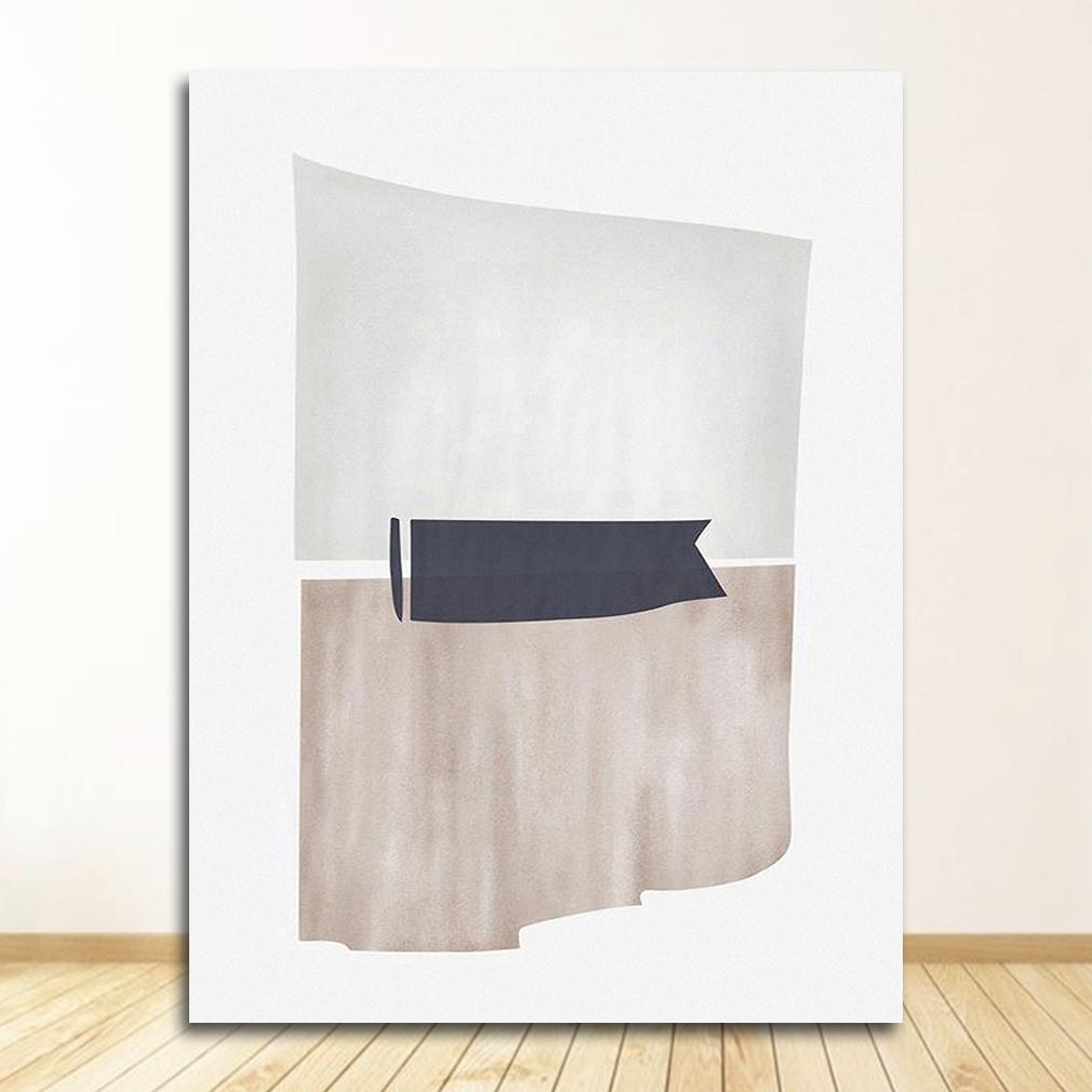 Print Wall Art Pictures Living Room Home Decor Abstract Scandinavia Trendy Boho Beige Colors Minimalist Canvas Painting