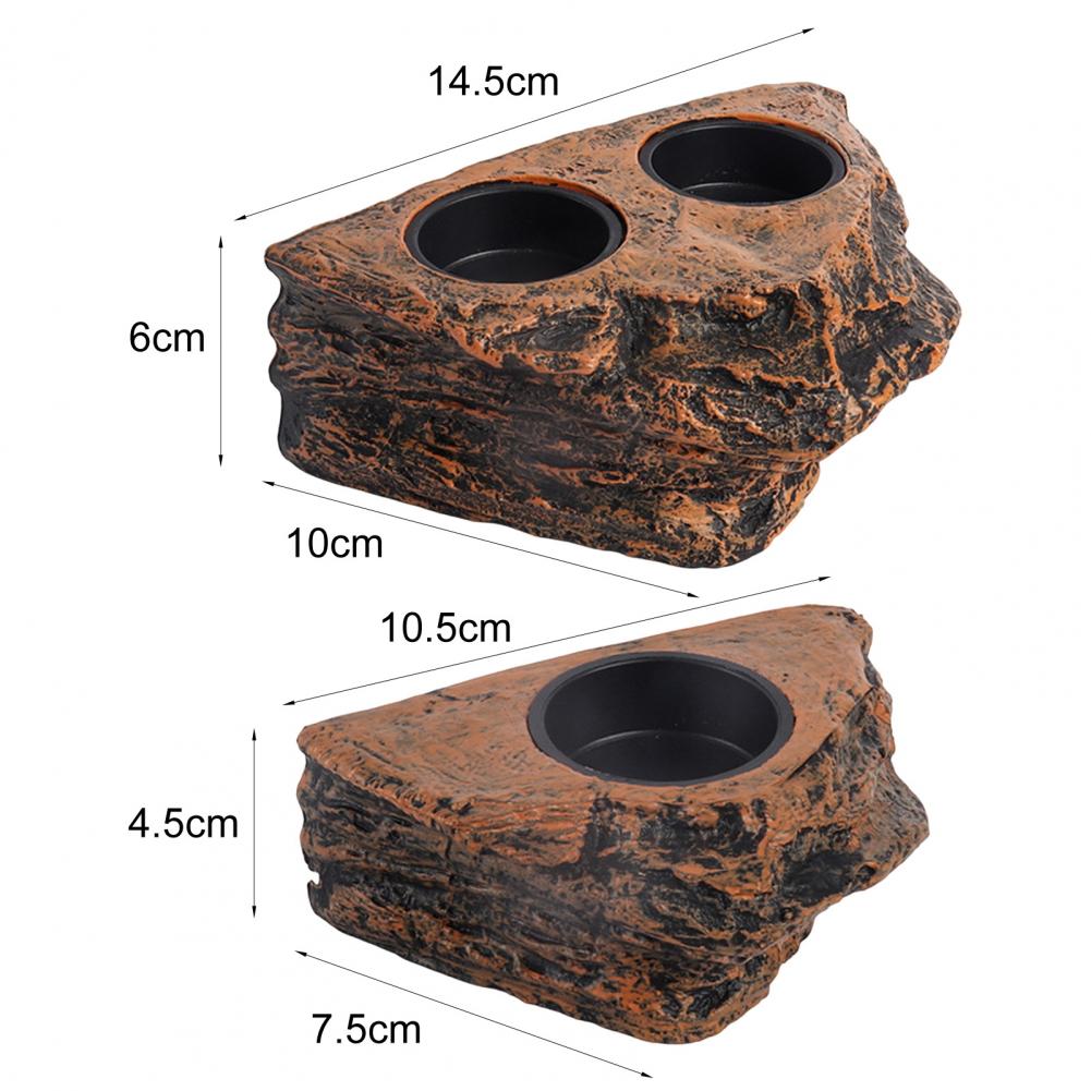 Magnetisk Reptilmatningshylla Hängande Djur Mat- och Vattenskål Leviterande Matningsskål för Geckoödlor Trädgrodor Kameleoner