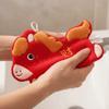 Super Absorbent Coral Fleece Towel Hanging Hand-Wiping Towel Lucky Horse Hand Towel  Kitchen
