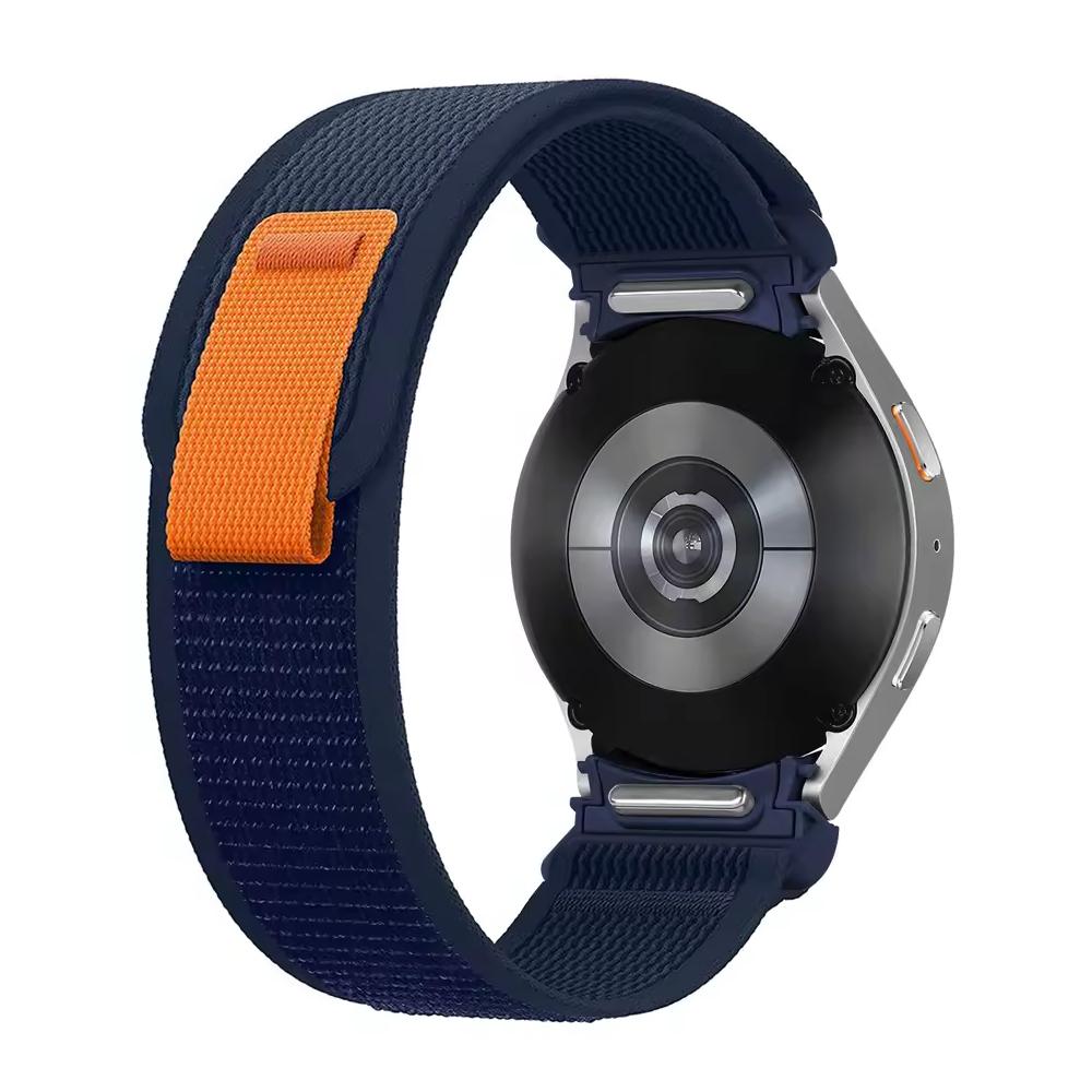 

Band for Samsung Galaxy watch 7 FE 6 5 Pro 4 classic 44mm 40mm wrist No gaps Nylon Trail correa bracelet Galaxy watch 7 Strap watch 7 40mm 44mm midnight синього кольору