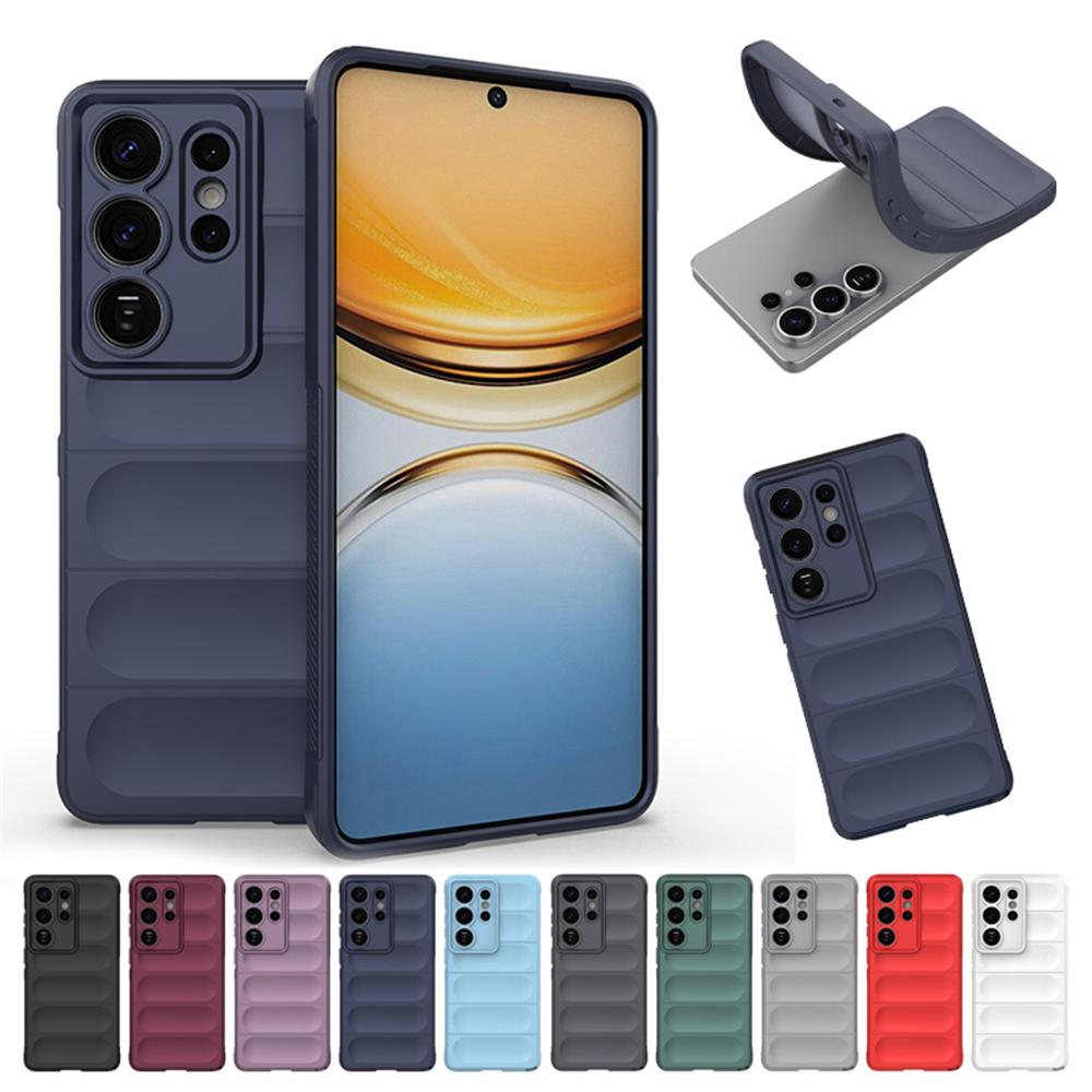 Full Lens Protection Soft Silicone Armor Case For Samsung Galaxy S26 Ultra S25 Edge S24 FE S22 S23 Plus Solid Color Bumper Cover