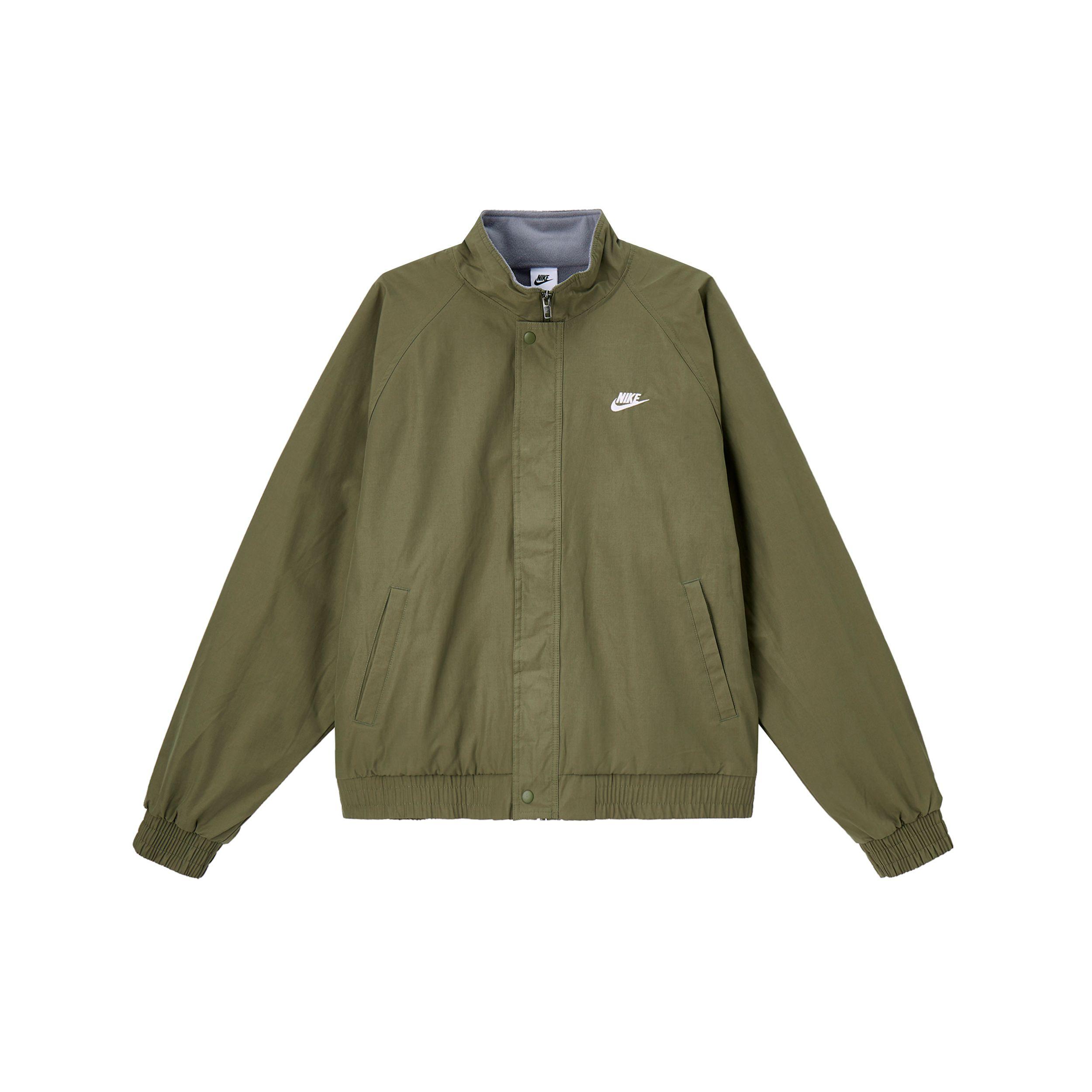 

Nike Club Futura Fashion Comfortable Soft Versatile Long Sleeve Jacket Men Jacket Olive-Green White FZ0657222 S