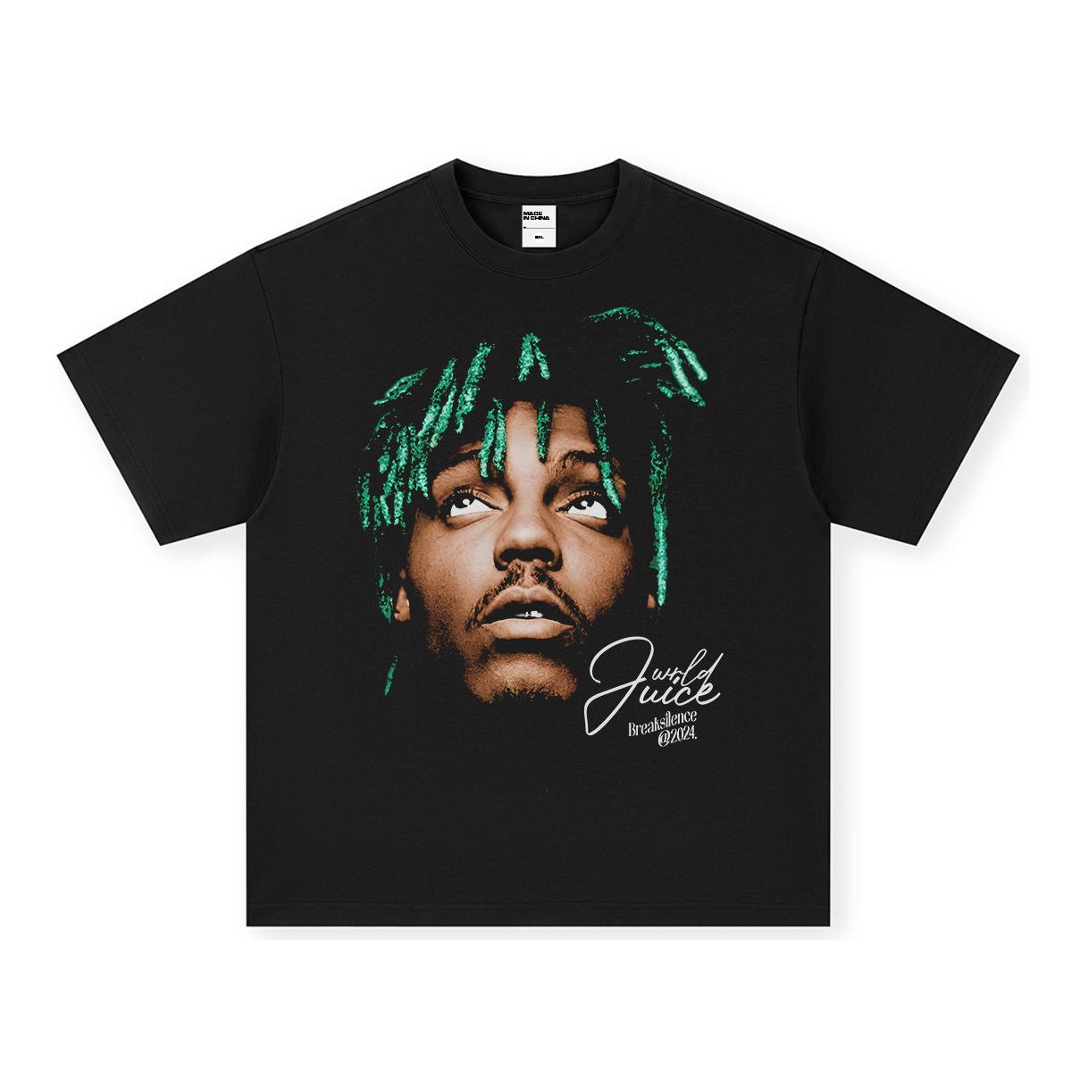 

Juice WRLD Graphic TShirt Unisex Women Oversized Hip Hop Rapper Casual Cotton Short Sleeve Aesthetic Retro Graphic for Weekend M