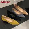 Fashion Fashion Low Heel Footwear Shallow Ladies Pumps Slides Shoes Casual Female Pointed Toe Elegant Women Heeled Slip On Shoes