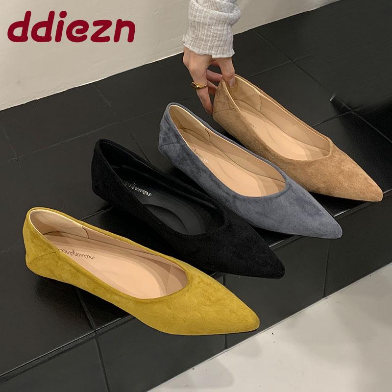 Fashion Fashion Low Heel Footwear Shallow Ladies Pumps Slides Shoes Casual Female Pointed Toe Elegant Women Heeled Slip On Shoes