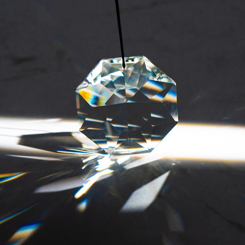 1 Pc Colorful Crystal Glass Prism Ball Suncatchers Pendant Home Garden Craft Decoration Valentine's Day Mother's Gift