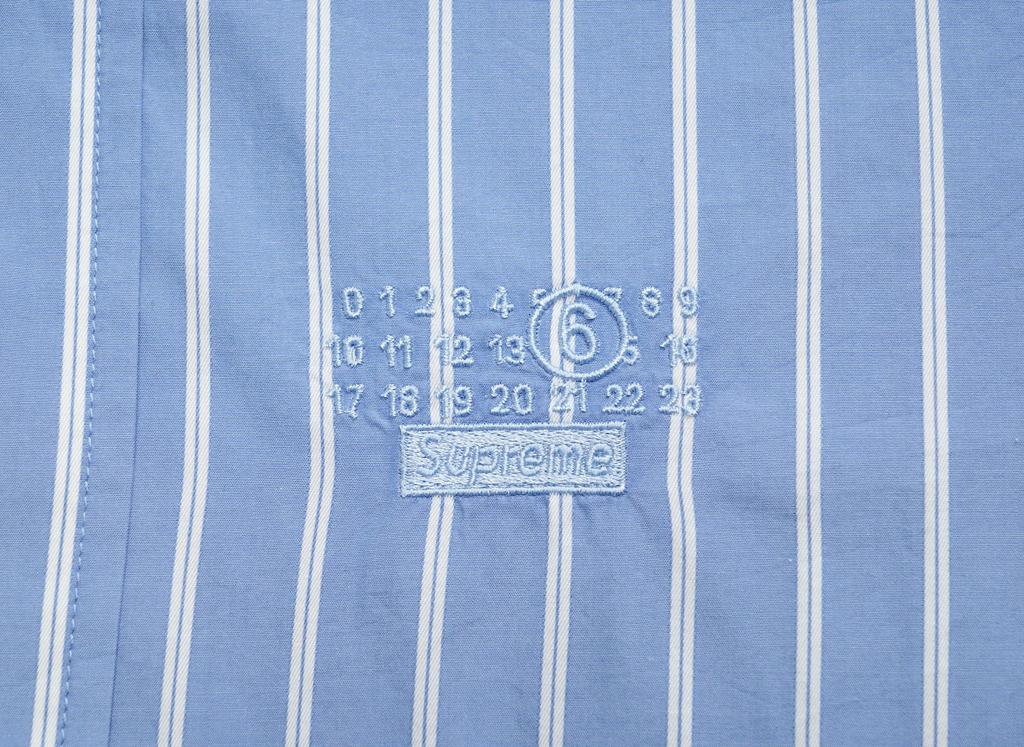Supreme x MM6 Maison Margiela Stripe Shirt "Blue"