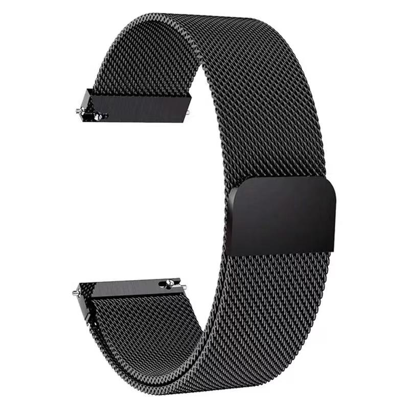 20mm 22mm Magnetic Milanese Strap for Amazfit Active 2/GTS 4 3 mini/GTR 47mm Metal Wristband for Amazfit Balance 2 1/Bip 6 Belt