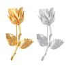 Elegant Rose Brooch Pin Suit Wedding Groom Jewelry