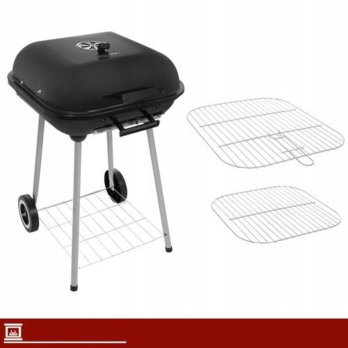 Garden Grill with Cover 53x77x46cm Kaminer