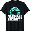Zeemeermin Veiligheidsshirt Heren Jongens Zwemmer Papa Merdad Drietand T-shirt