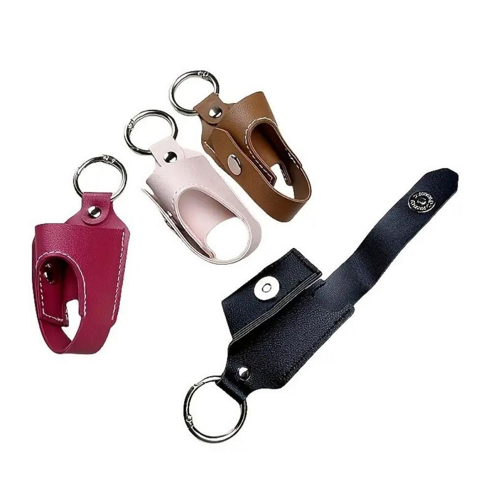 PU Spray Bottle Storage Bag Lightweight Inhaler Key Chain Inhaler Storage Sleeve for Travel