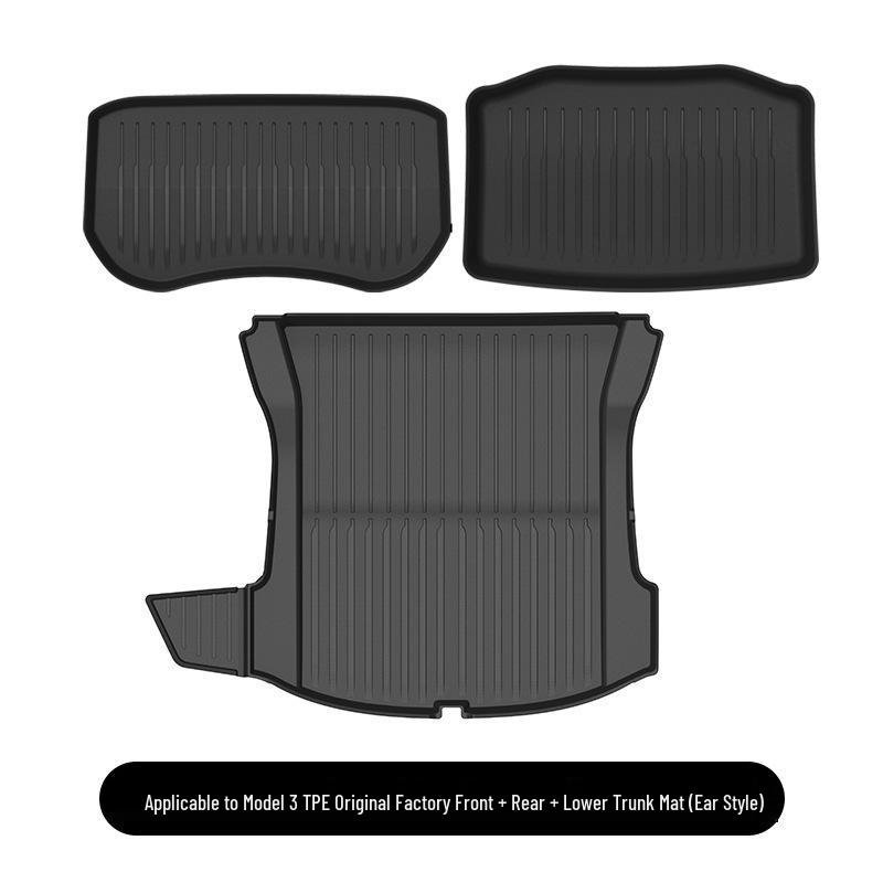 Tesla Model 3/Y Full Coverage Floor & Trunk Mats (RHD) - Front & Rear