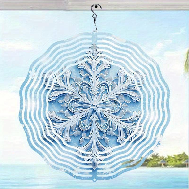 10 Inch Hanging Wind Spinner with 360 Degree Hook for Balcony Garden Decor Spring Summer Outdoor Decoration
