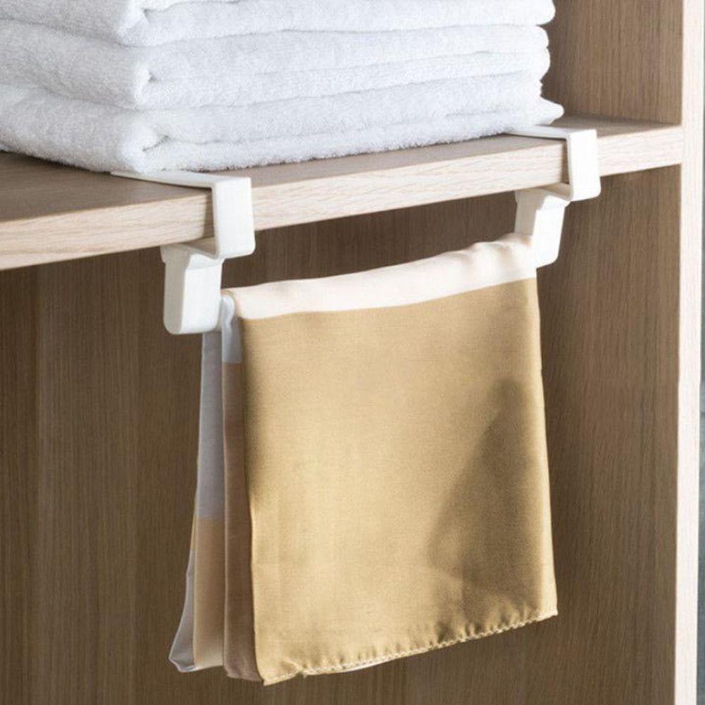 Hanging Holder Punch-Free Adjustable Organizer Hanger Towel  Holders Towel Rack Cupboard Hanger