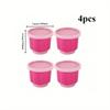 4pcs Reusable Gelatin Ice Cream Mold with Stackable Lids Baking Tools  for Home Kitchen