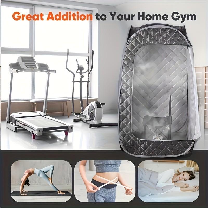Household Health Sweat Steaming Box Folding Full Body Fumigation Machine Sauna Set Steam Sweat Steaming Room