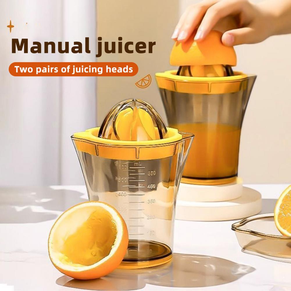 Hand Press Orange Squeezer Lemon Citrus Squeezer Portable Hand Press Fruit Juicer with Scale for Citrus Kitchen Accessories
