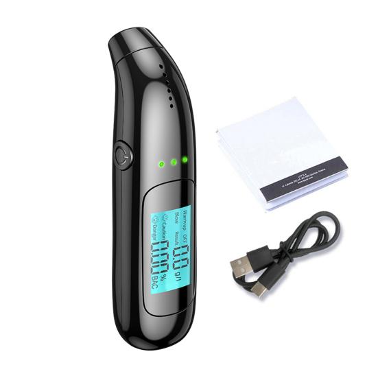 Alcohol Tester with LED Digital Display High Precise Compact Design Rechargeable Easy Operation Breathalyzer Alcohol Tester