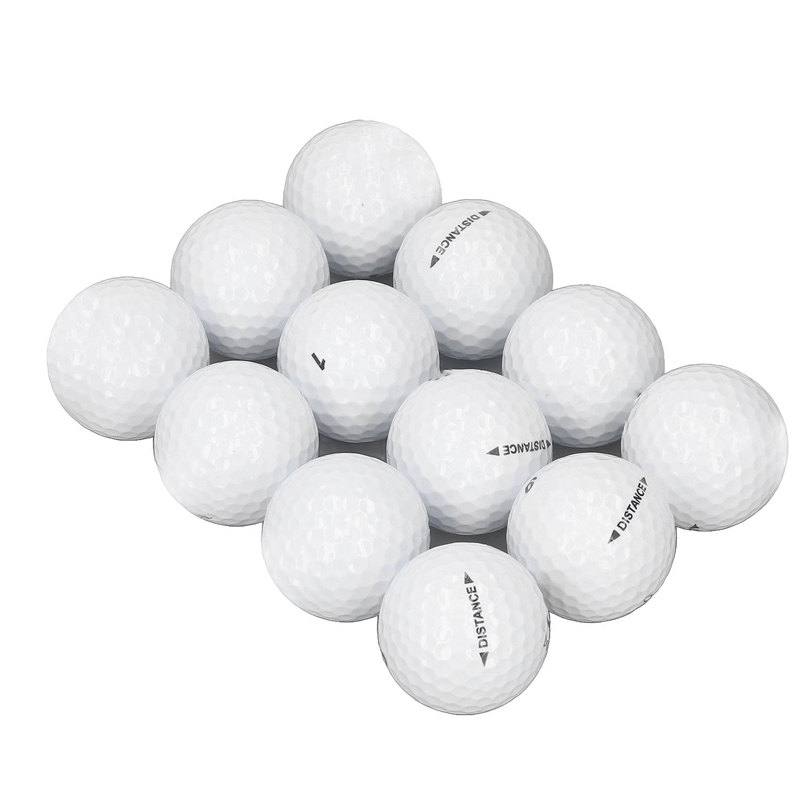 

12PCS Golf Balls Lightweight Golf Practice Balls Double Layer Game Ball for Men Women Adults Birthday Present