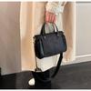 Stylish Nylon Bag Women 2023 New Korean Style Autumn Winter Retro Fashion Square Bag Single Shoulder Bag Black