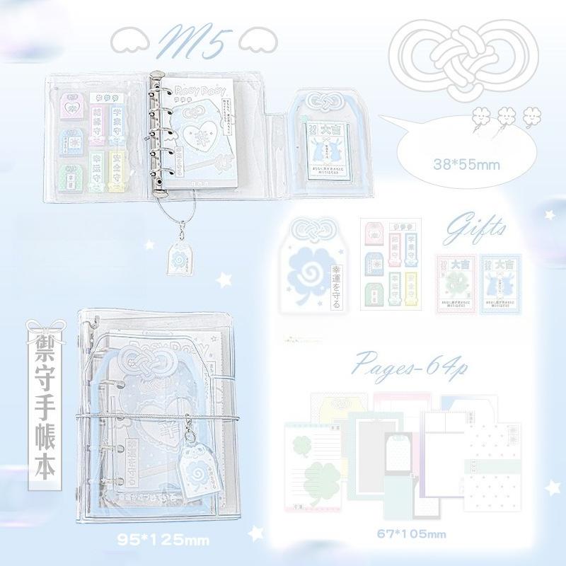Transparent PVC Photocard Album for 3 Inch Card Amulet Series Photo Binder with 15pcs Lucky Charm Kpop Idol Photo Album 2025 New