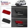 For Honda Fit 2021 2022 2023 2024 2025 Real Soft Carbon Fiber LHD RHD Car Co-pilot Tool Box Switch Interior Trim Accessories