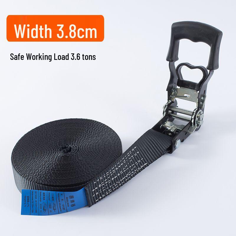 Cargo Truck Self-Locking Ratchet Straps with Brake Rope Tighteners