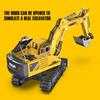 Rc Excavator Cars Trucks Alloy Bucket 17channel Dumper Spray Truck 1/18 Simulation Engineering Electric Vehicles For Kids Boys