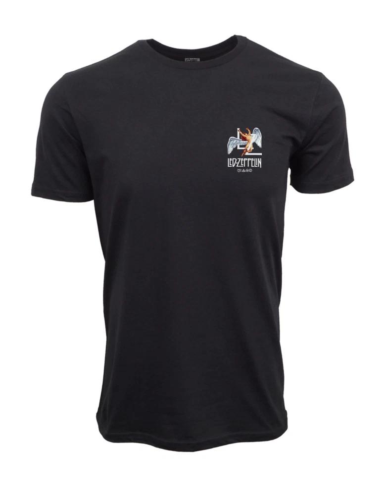 Led Zeppelin Lcarus Black Graphic T Shirt S