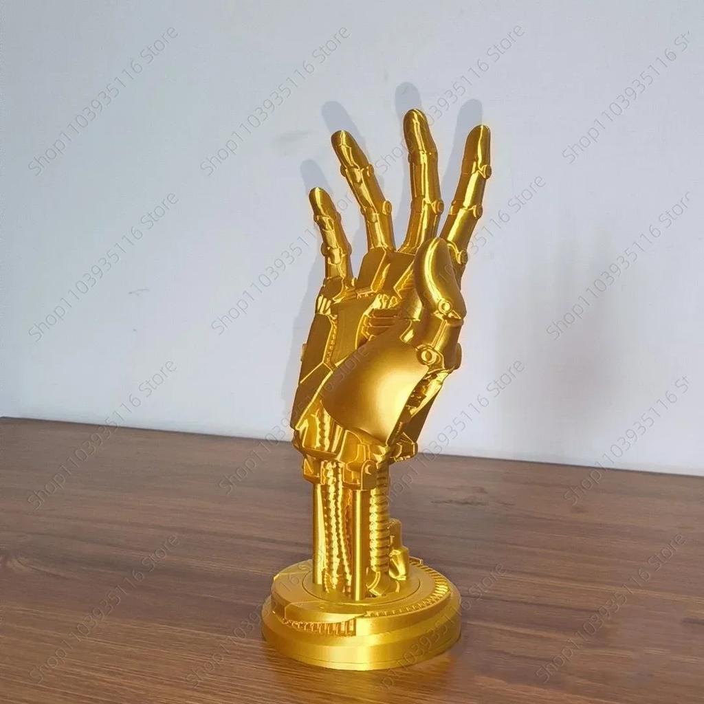 3D Cyberpunk Style Robot Bracket Arm Ornament Ps5s Xboxs Series Universal Switchs Handle Placement Home Desktop Decoration Gift